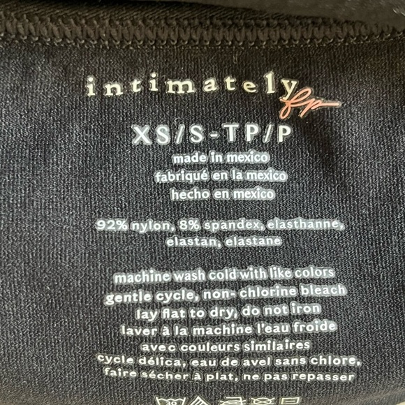 NEW Free People Intimately Low Back Seamless Tee Top size XS/S NWOT - Picture 7 of 9